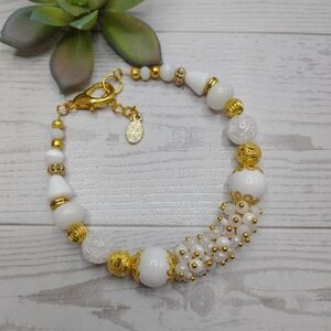 New Hand Crafted Chunky Cluster Bracelet